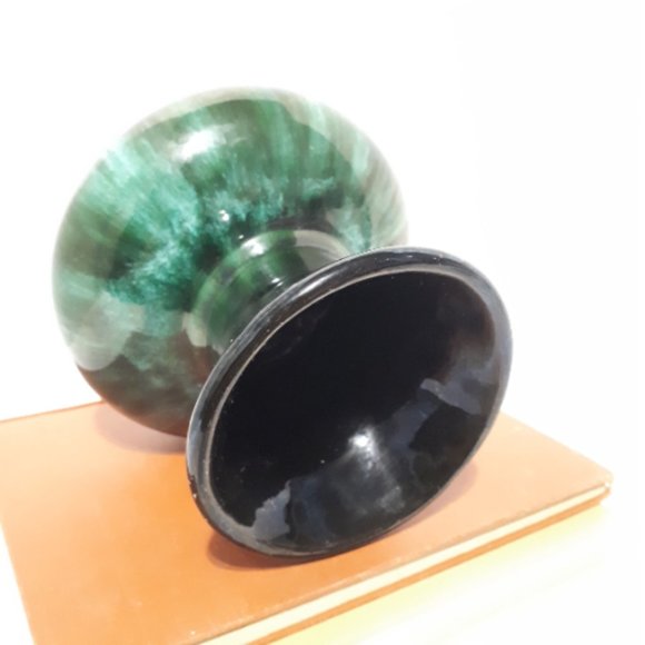 Blue Mountain Pottery Vase Vintage Small Blue Green Vase - Picture 3 of 5